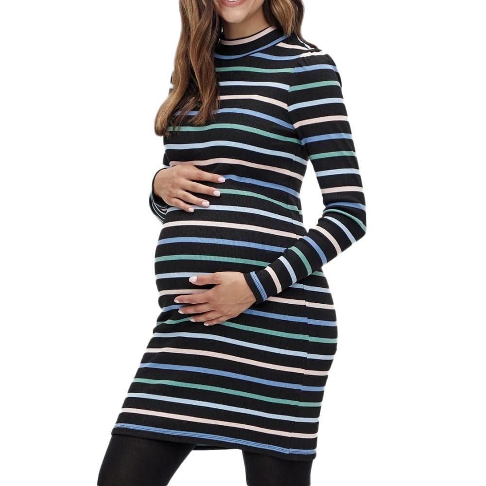Robe de Grossesse Noir Femme Mamalicious Celie 1