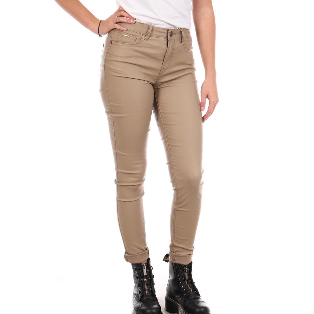 Pantalon Skinny enduit Beige Monday Premiums 1