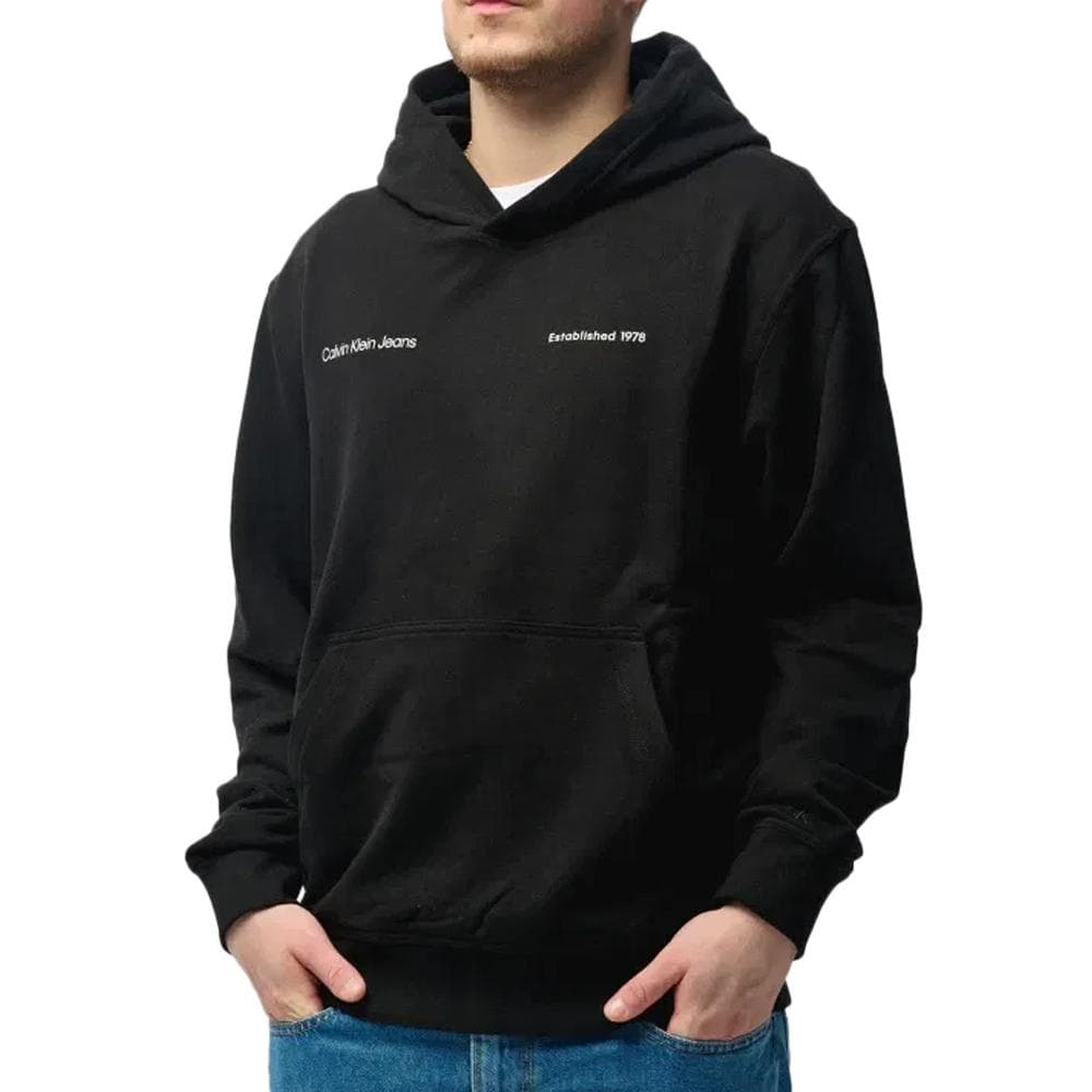 Sweat à capuche Noir Homme Calvin Klein Jeans Big Box Logo 1