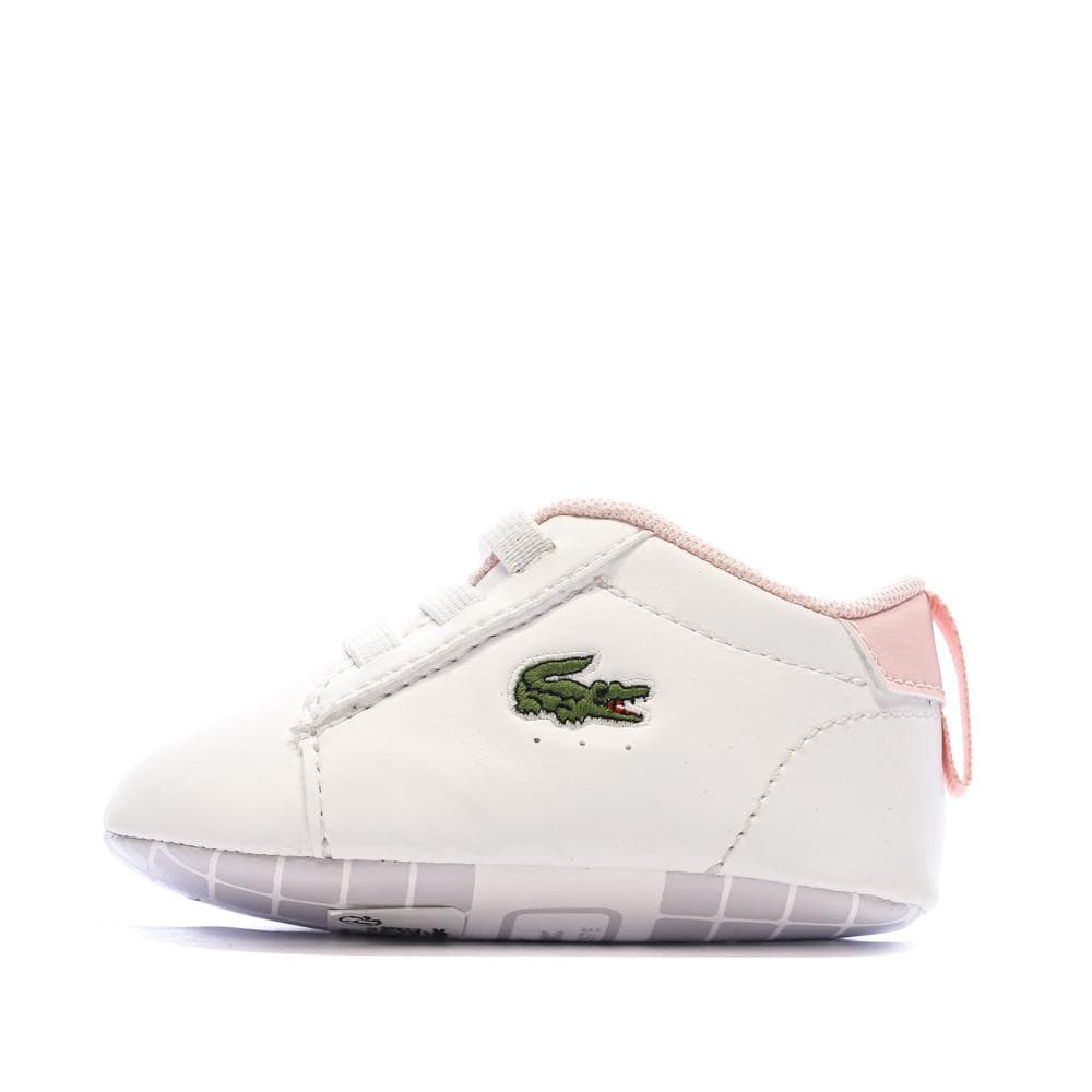 Baskets Blanches/Rose Bébé Lacoste Carnaby Set 225 1