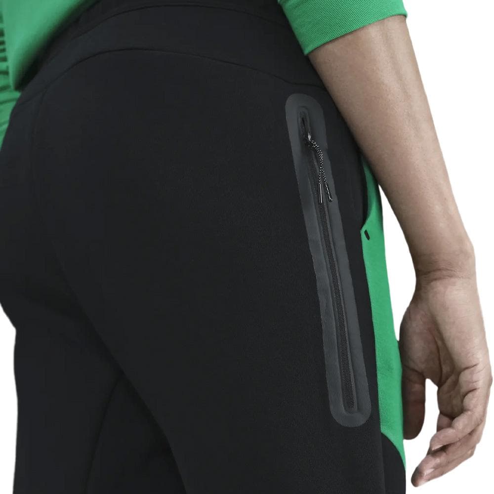 Jogging Noir/Vert Homme Nike M Nk Tch Flc 3