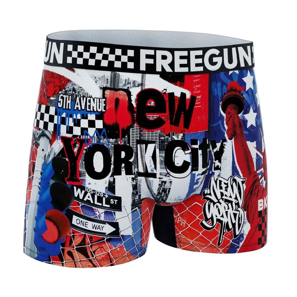 Boxer Bleu/Rouge/Blanc Garçon Freegun NYC 1