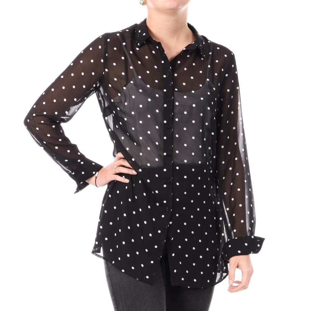Chemise Noir/Blanche Femme Guess W1RH09W70Q0 1