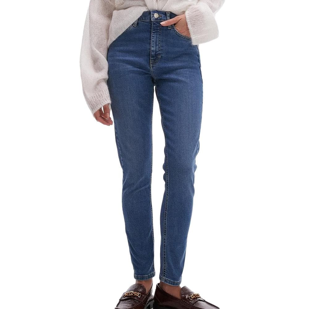 Jean Bleu Femme Topshop Jamie Hr Slim 1