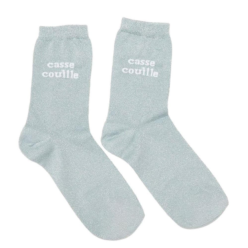 Chaussettes Vert Pastel Femme Twinday Casse Couille 1