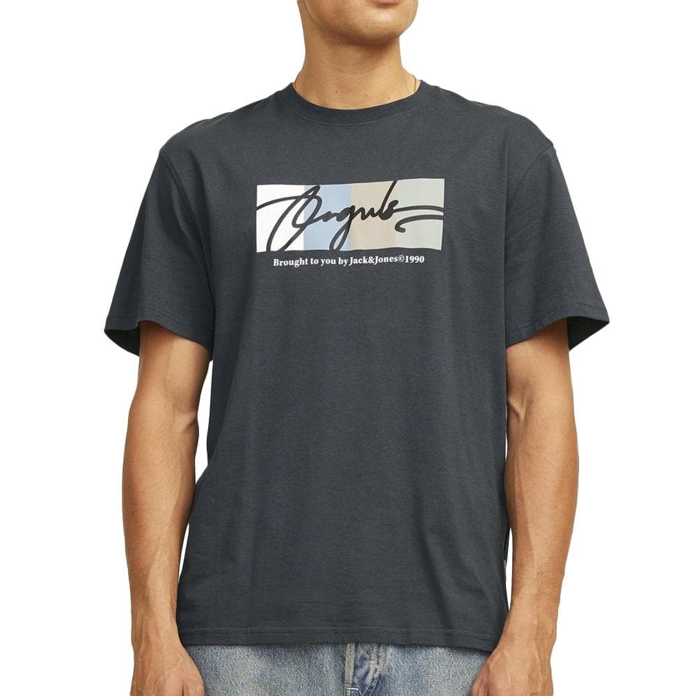T-shirt Gris Homme Jack & Jones Portland Block 1