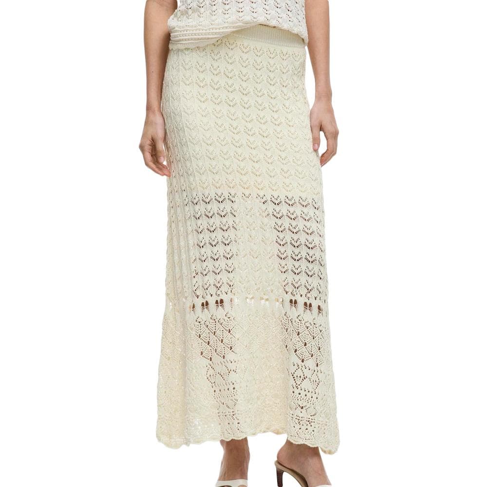 Jupe Beige Vila Femme Vidolise Ankle 1