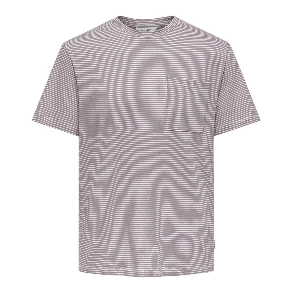 T-shirt Mauve Homme Only & Sons Onsbale 1