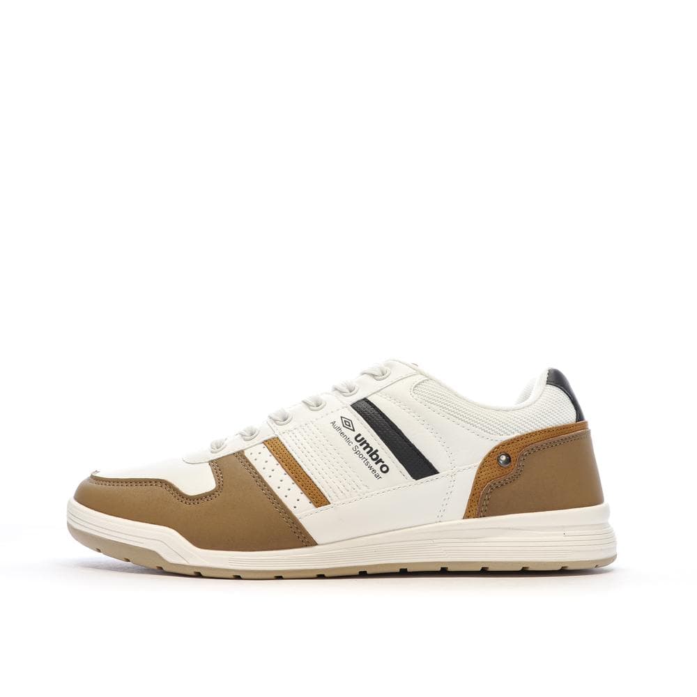 Baskets Blanc/Marron Homme Umbro Slade 1
