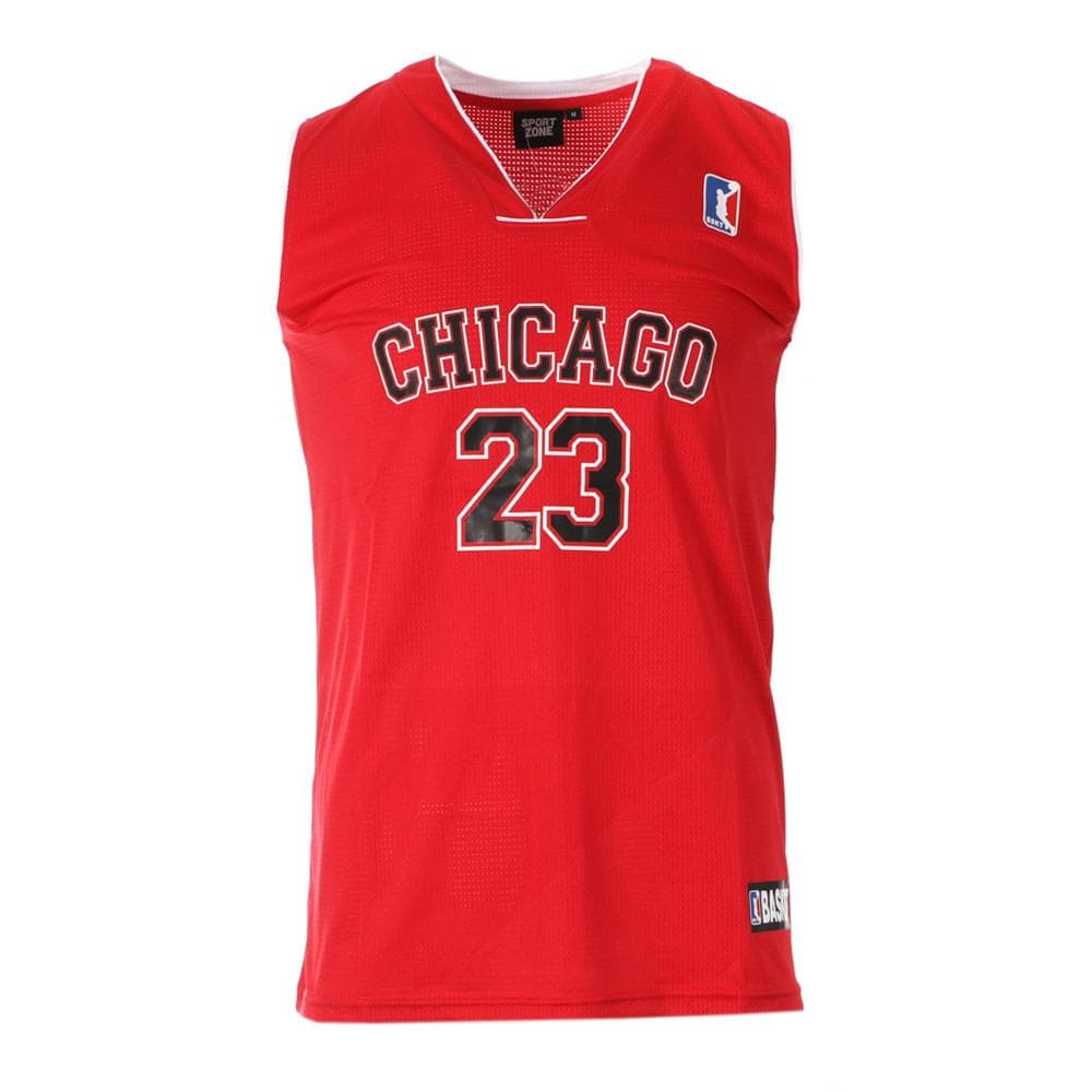 Chicago 23 Maillot de basketball Rouge Homme Sport Zone 1