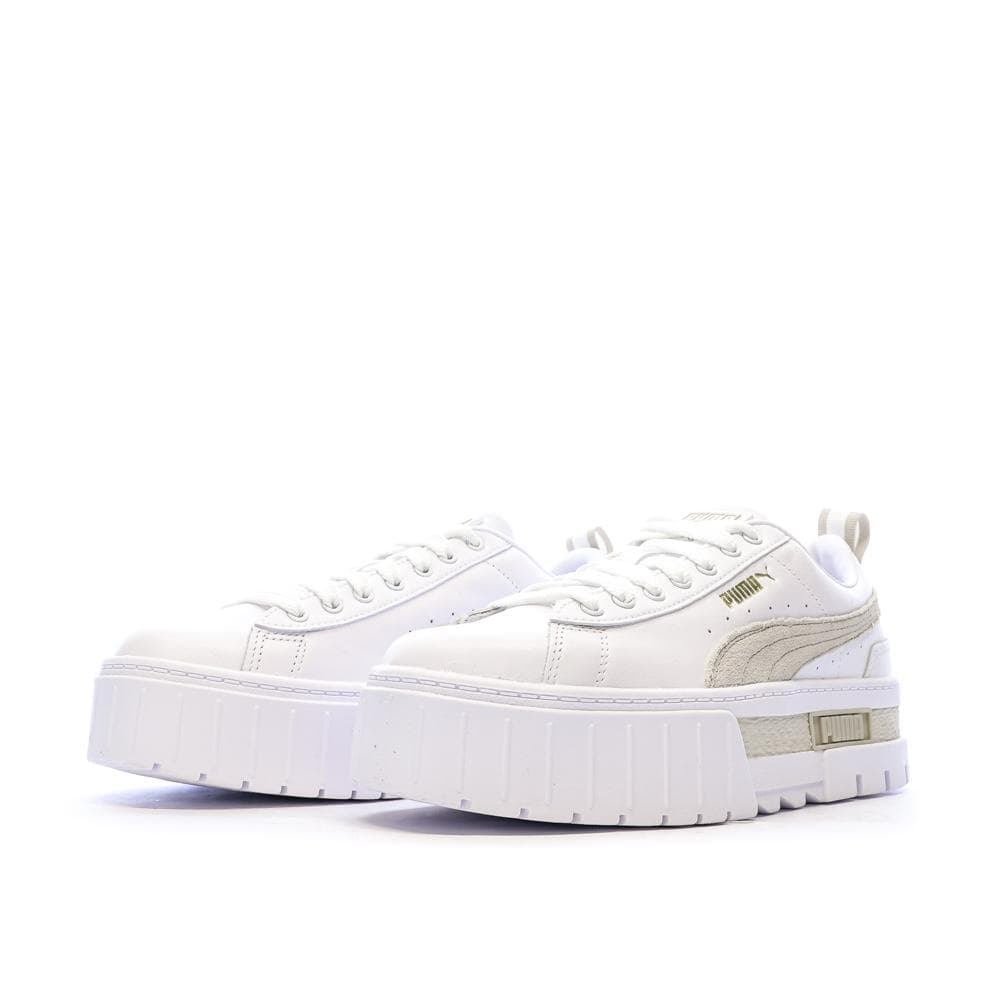 Baskets Blanc/Beige Femme Puma Mayze 381983 6