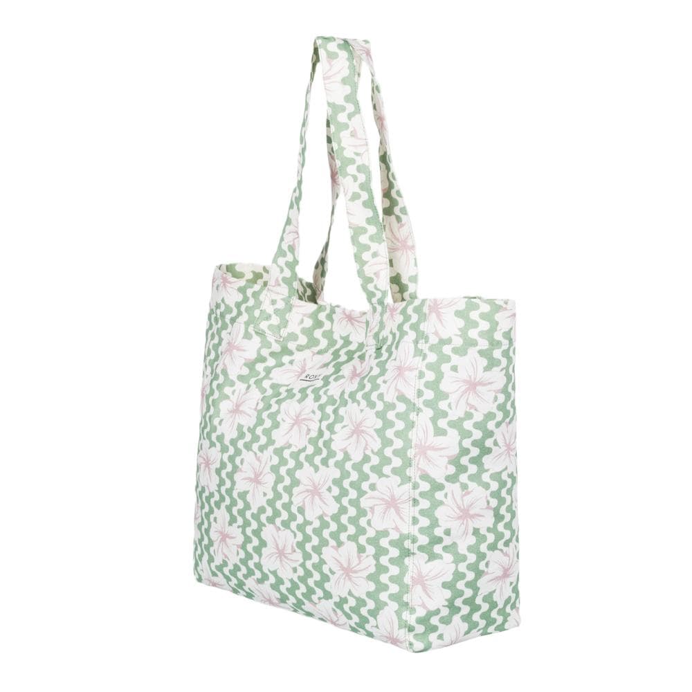 Tote Bag Vert à Fleurs Femme Roxy Anti Bad Vibes 2