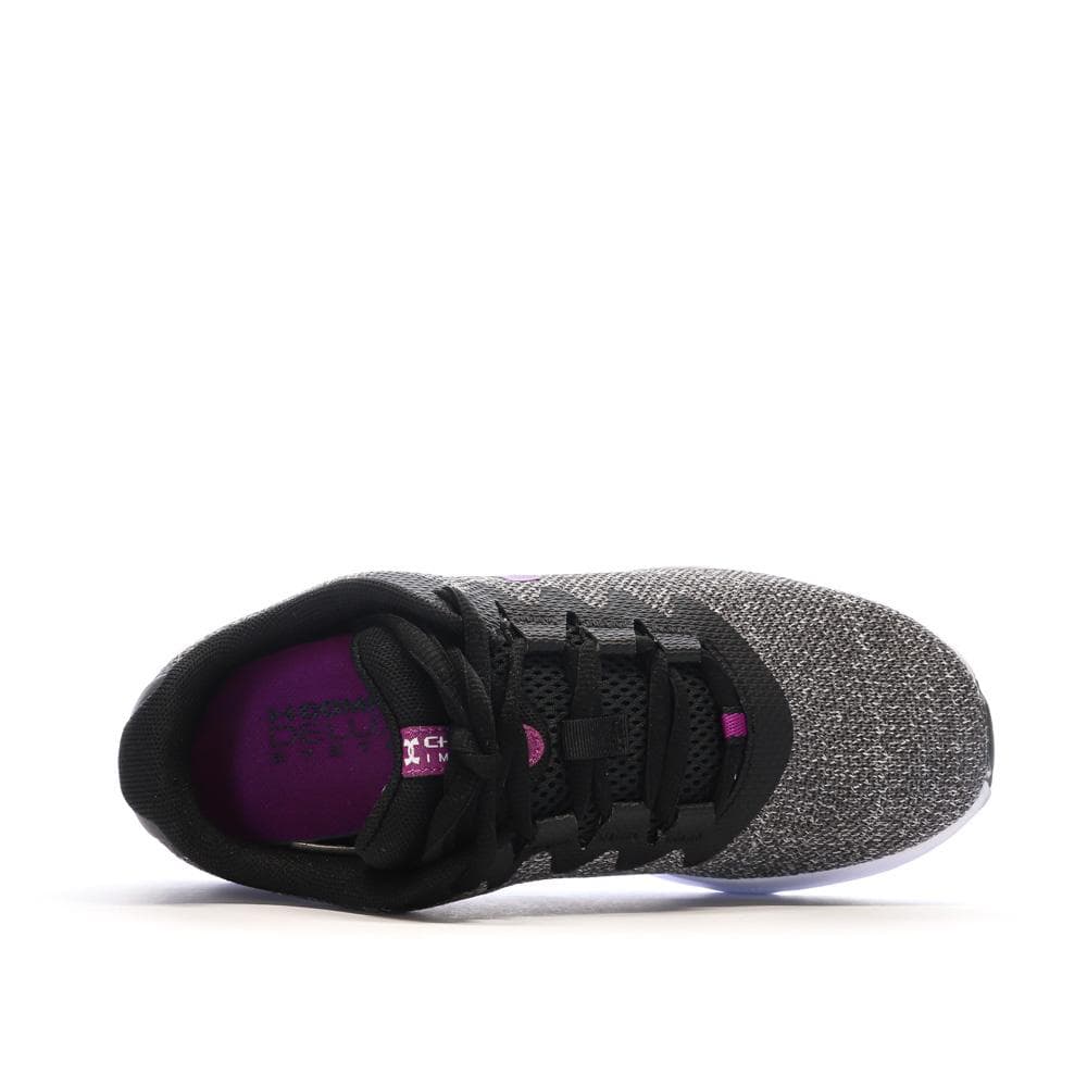 Chaussures de running Grises/Violettes Femme Under Armour Charged 4