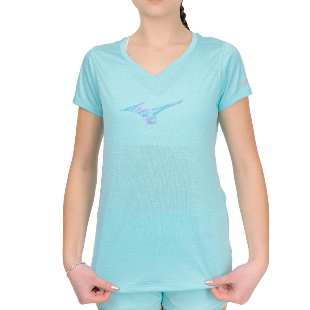 T-shirt Bleu Clair Femme Mizuno Impulse 1