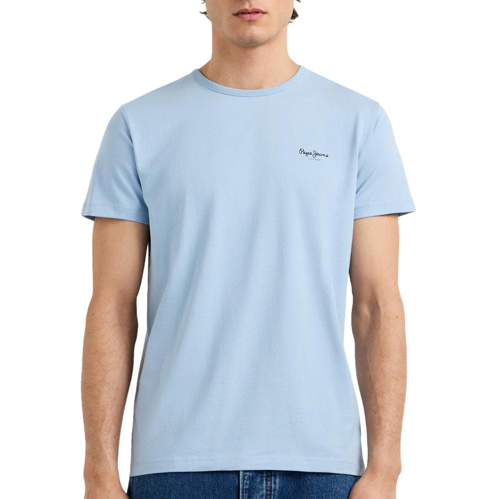 T-Shirt Bleu Clair Royal Homme Pepe jeans Original 1