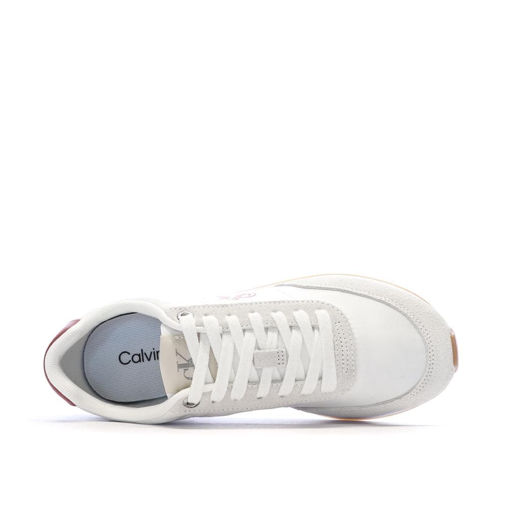 Baskets Blanc/Rouge Femme Calvin Klein Jeans Retro 4