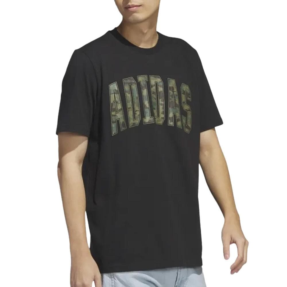 T-Shirt Noir Homme Adidas Camo 1