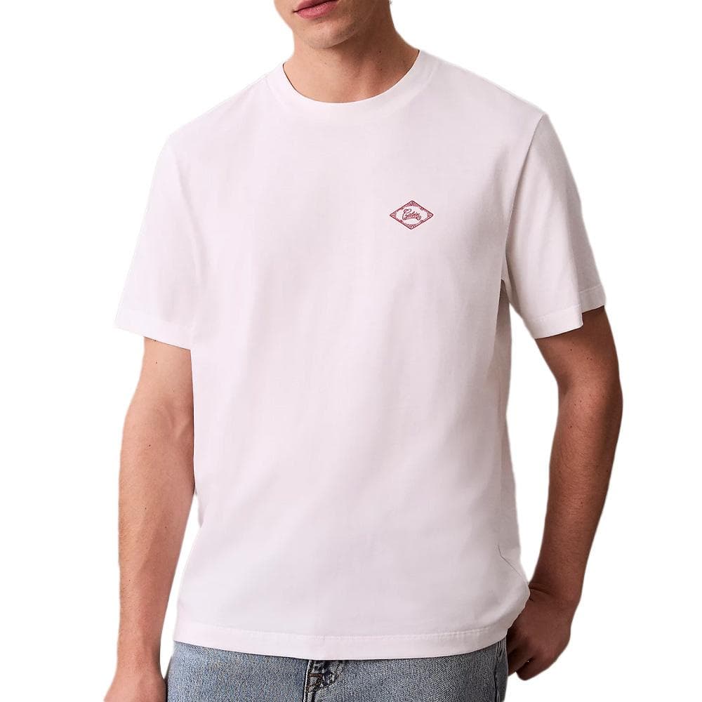 T-Shirt Blanc Homme Calvin Klein Jeans Matchb 1