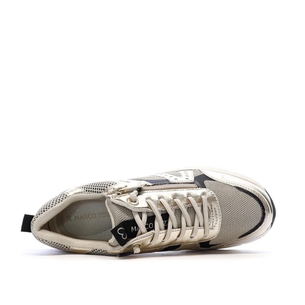 Baskets Doré Femme Marco Tozzi Gold 4