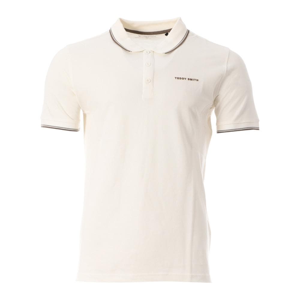 Polo Blanc Homme Teddy Smith Pasian 2 1