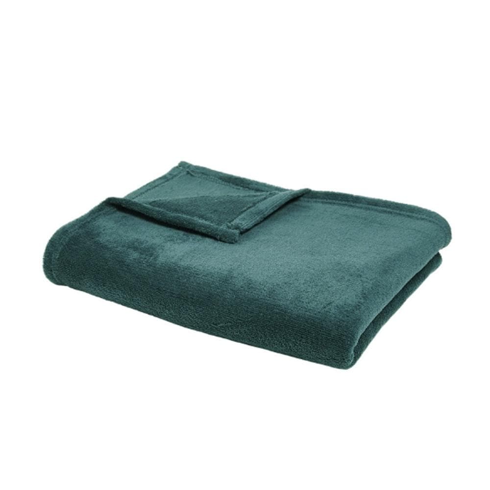 Plaid Bleu Canard Today Moelleux 125x150 1
