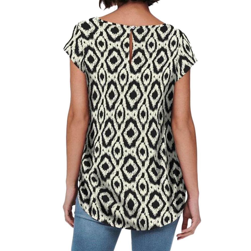 Top Noir/Beige à motifs Femme Only Nova 2
