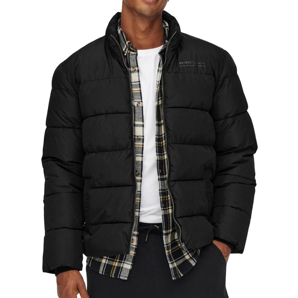 Doudoune Noire Homme Only & Sons Melvin Life 1