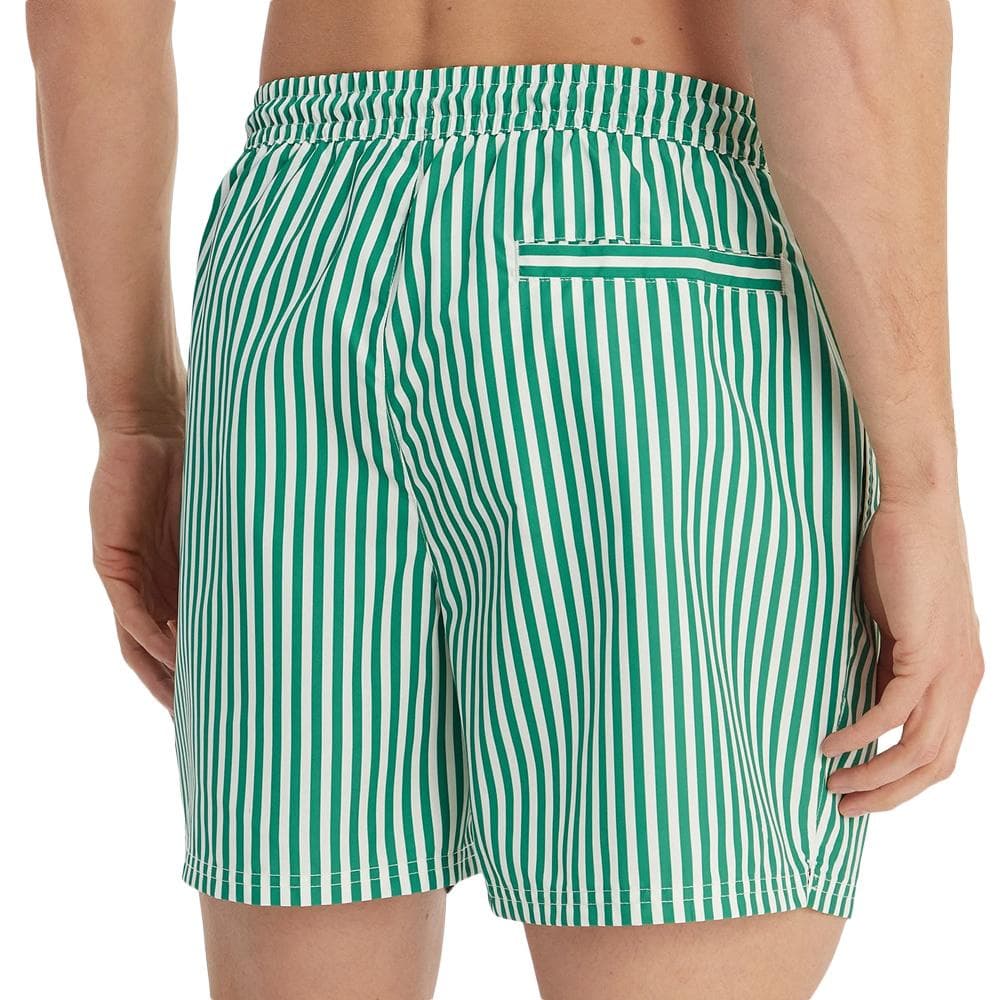 Short de bain Vert/Blanc Homme Calvin Klein Jeans Drawstrings 2