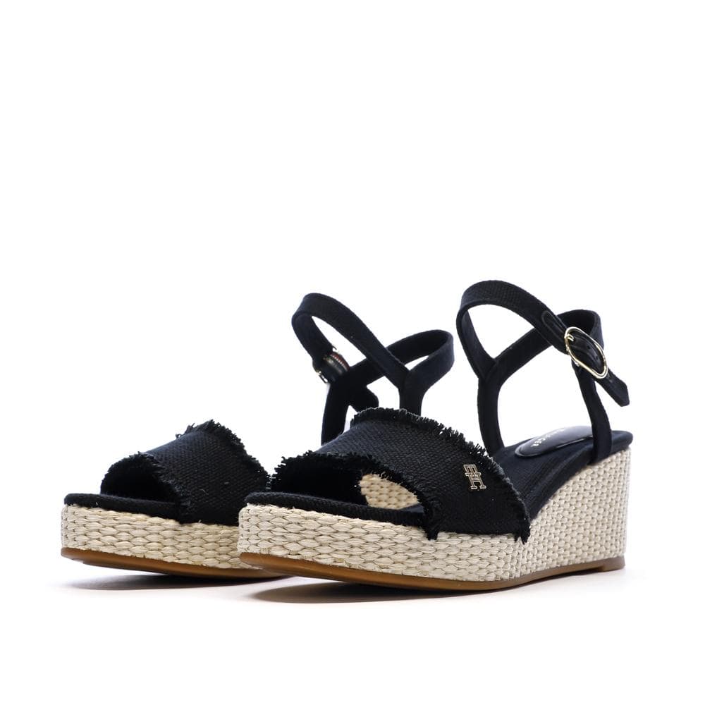 Sandales à Talons Noir Femme Tommy Hilfiger Wedgeee 6