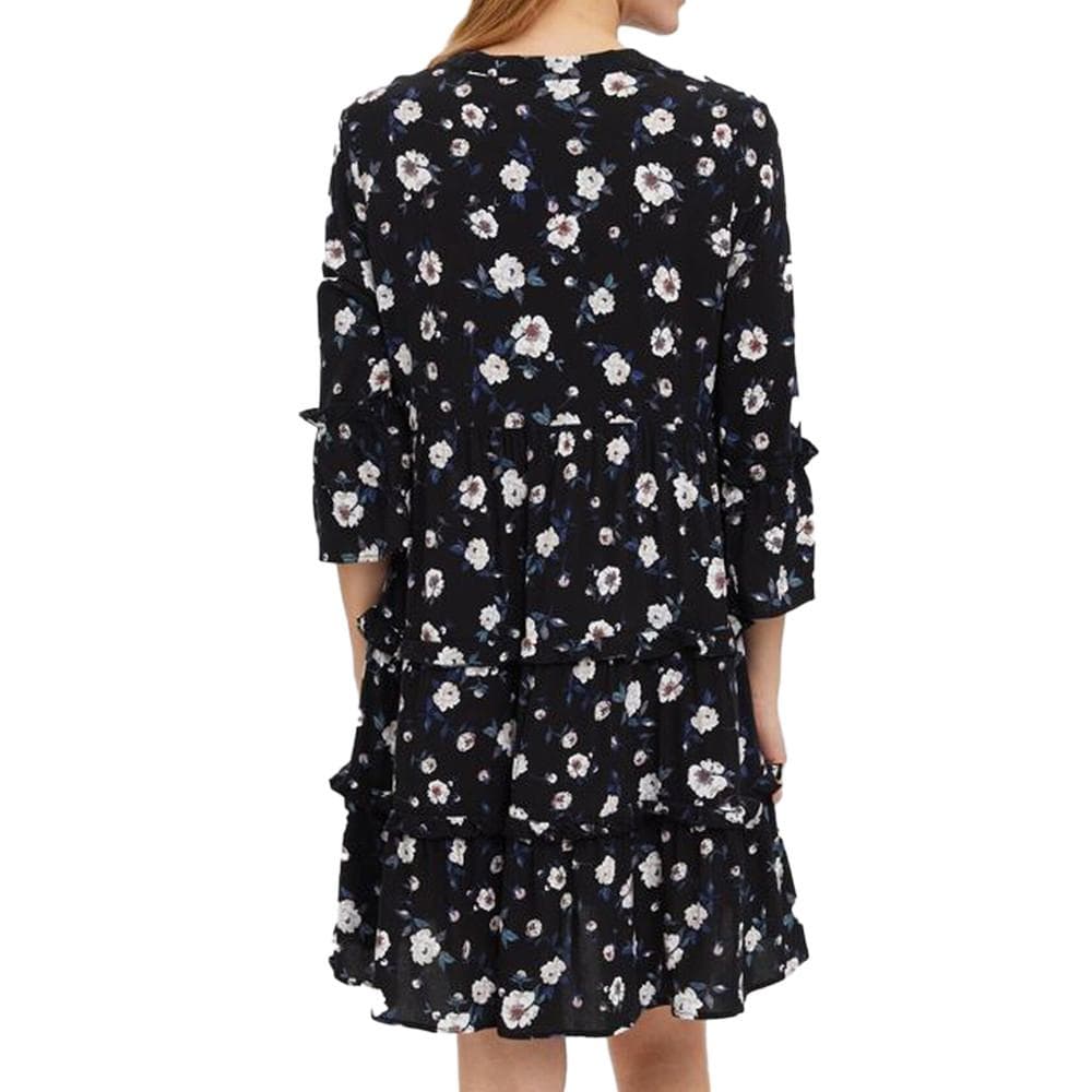 Robe Noir à fleurs Femme Vero Moda Easy 2