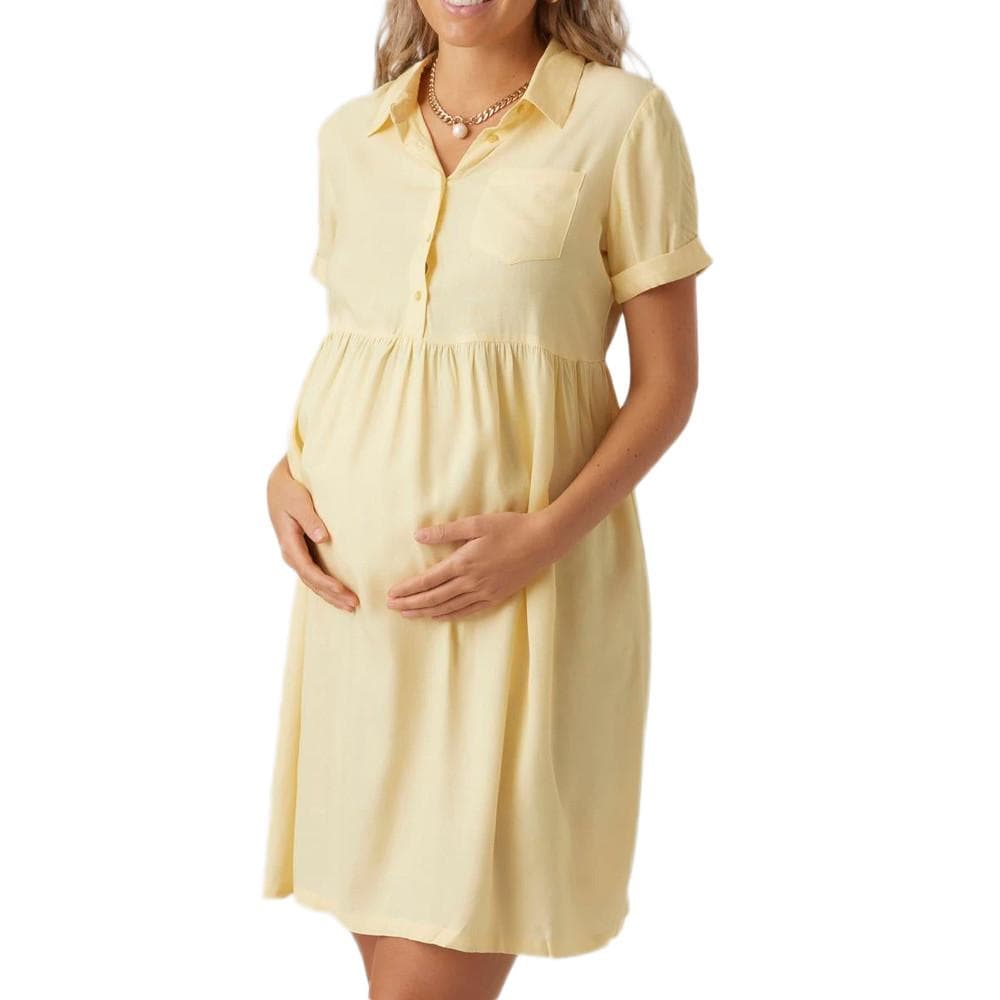 Robe Jaune Femme Mamalicious Lia 1