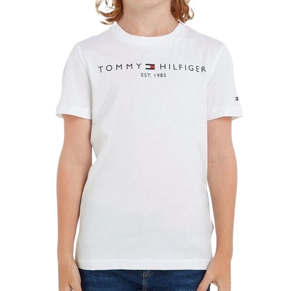 T-Shirt Blanc Garçon Tommy Hilfiger Essentialpol 1