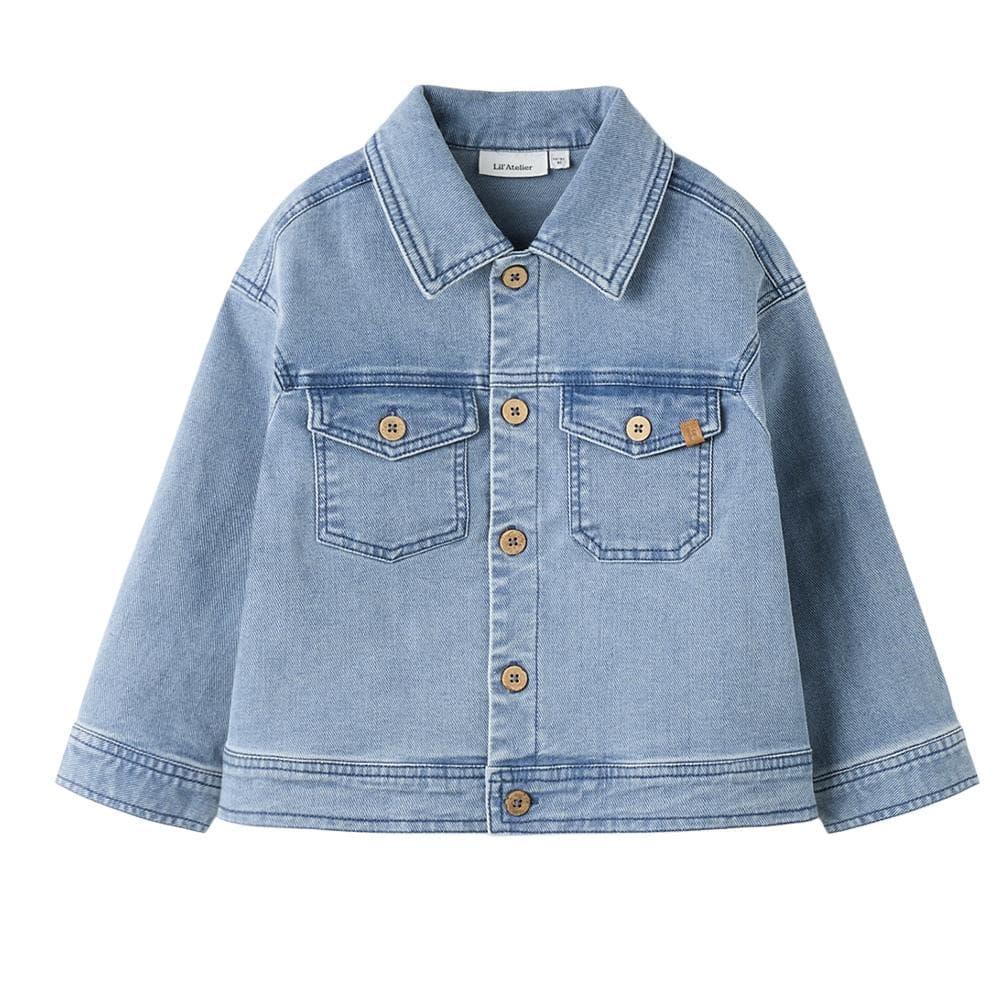 Veste Bleu Fille Lil' Atelier Ls Loose 1