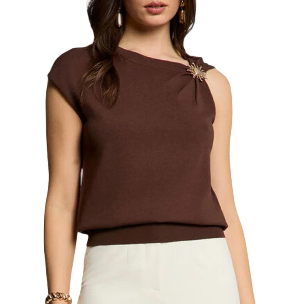Top Marron Femme Morgan MCHOCO 1