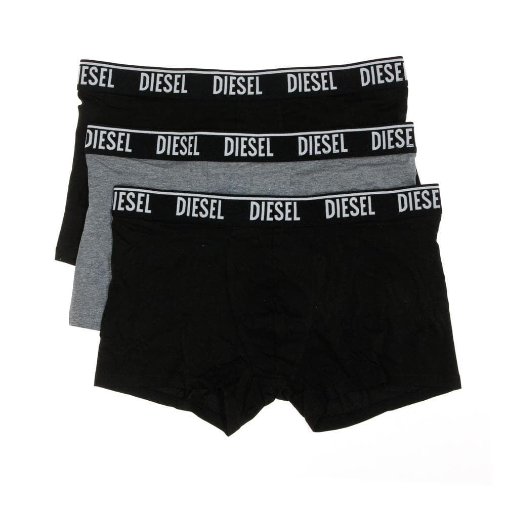 x3 Boxers Noir/Gris Homme Diesel Shawnthreepack 1
