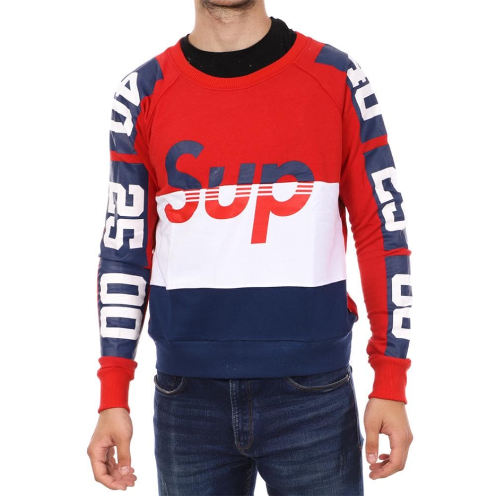 Sweat Rouge/Blanc/Bleu Homme Supreme Grip Ball 1