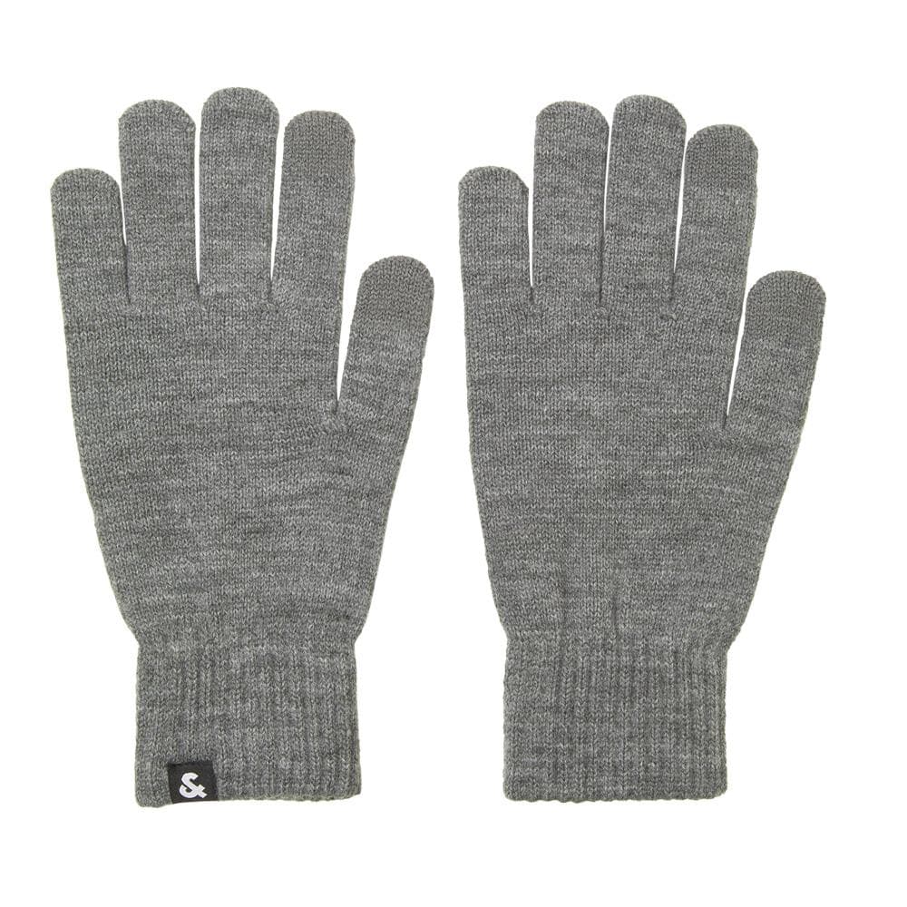 Gants Gris Homme Jack & Jones Knitted Gloves 1