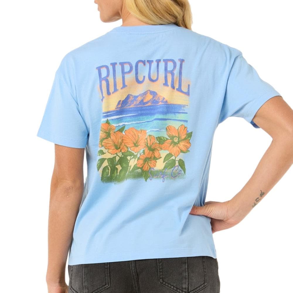 T-Shirt Bleu Femme Rip Curl Joya Relaxed 2