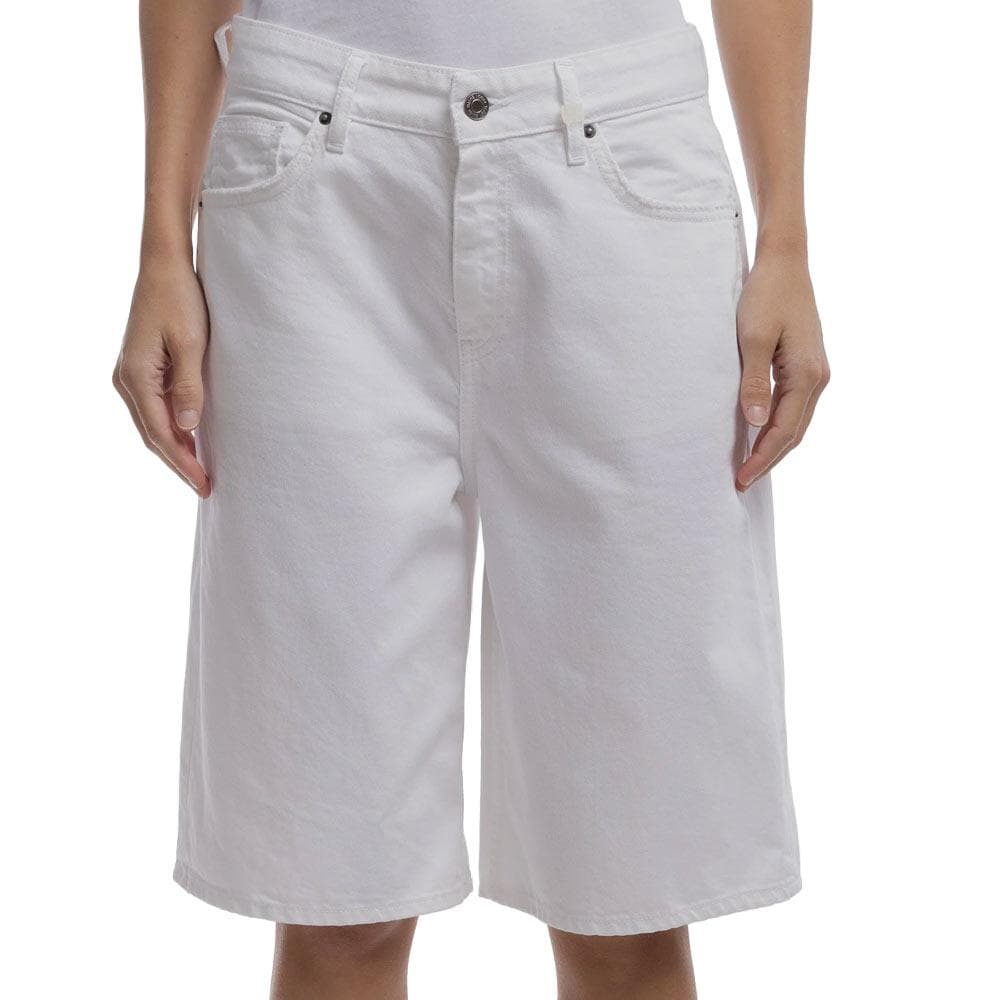 Bermuda en jean Blanc Femme Teddy Smith Tomboy 1