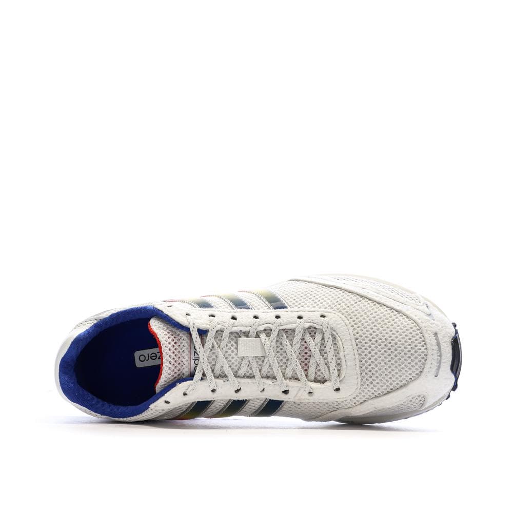 Baskets Blanches/Bleu Mixte Adidas Adizero Adios 4