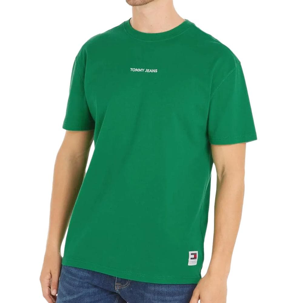 T-shirt Vert Homme Tommy Jeans Reg Gd 1