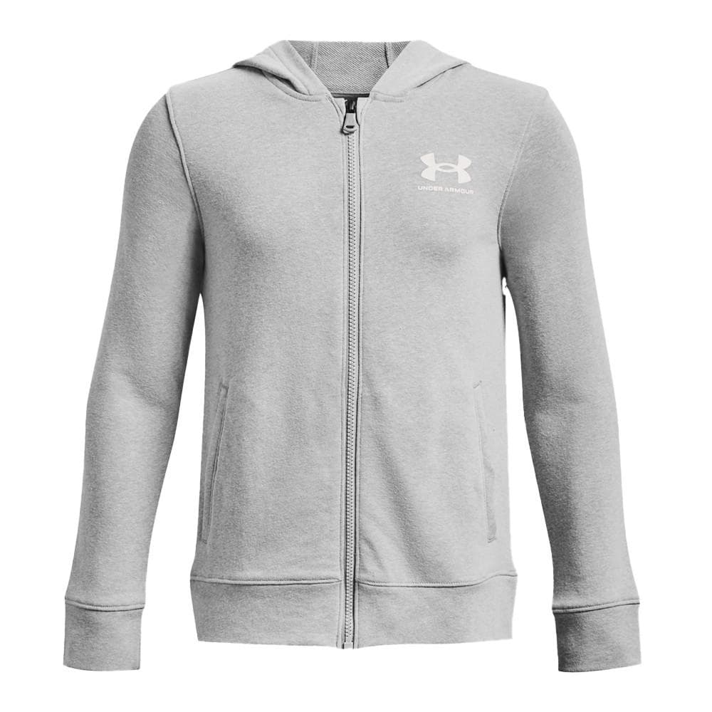 Sweat Zippé Gris Garçon Under Armour Ua Rival Terry 1