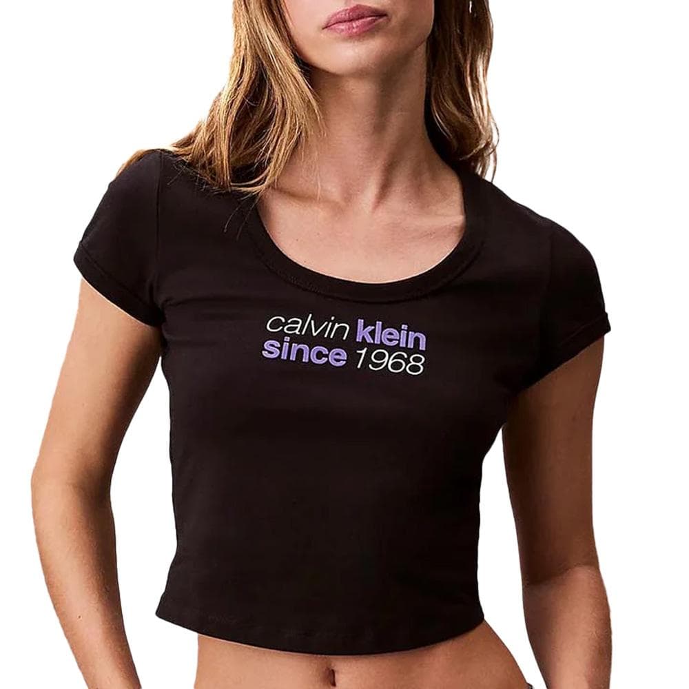 T-Shirt Noir Femme Calvin Klein Jean Baby 1