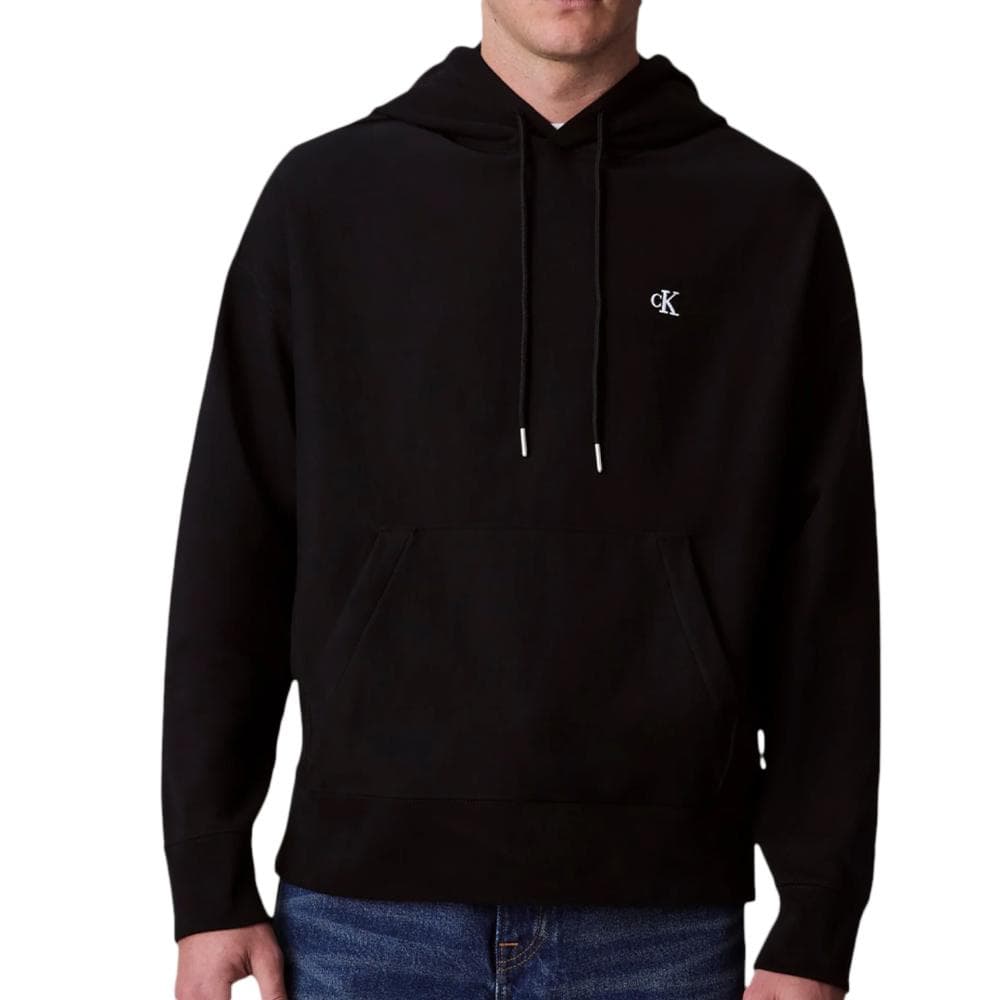 Sweat à Capuche Noir Homme Calvin Klein Jeans Premium Terry 1