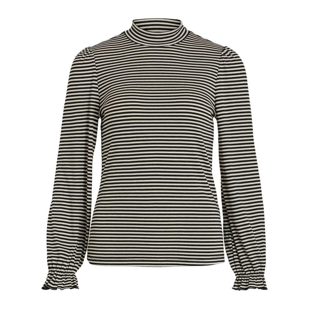 Pull Noir/Blanc Femme Vila Visabia 1