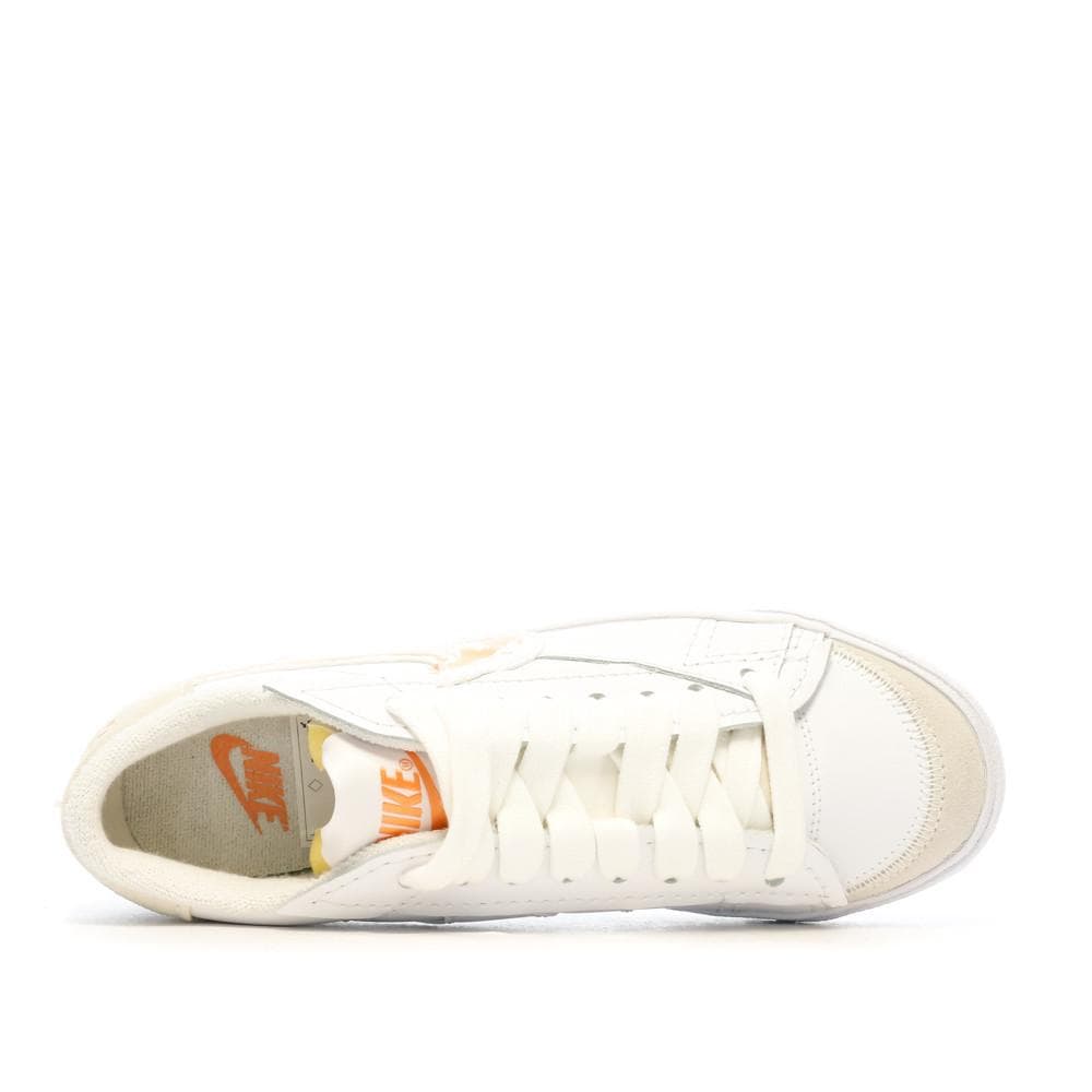 Baskets Blanches/Orange Mixte Nike Blazer Low 77 Jumbo 4