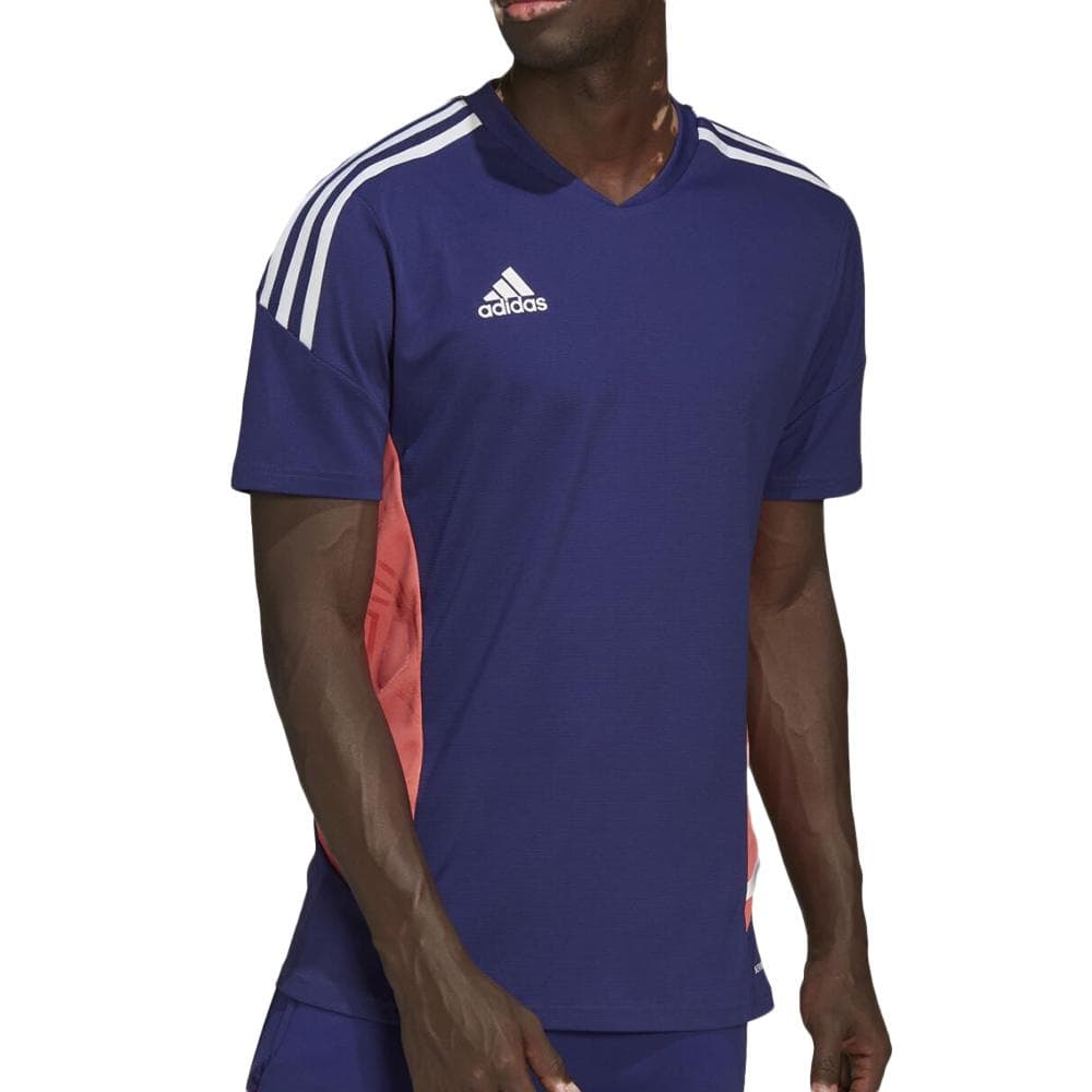 T-Shirt Violet Homme Adidas Con 1