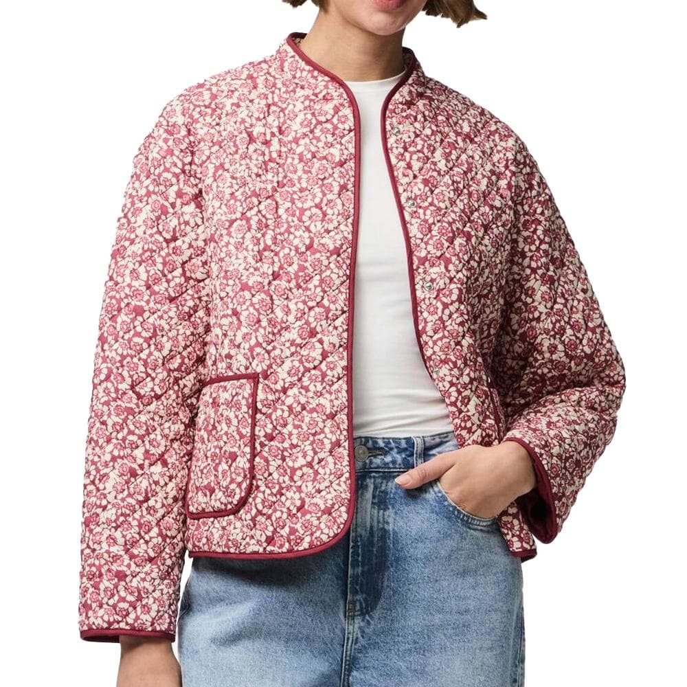 Veste Matelassée Rose Femme Pieces Ke 1