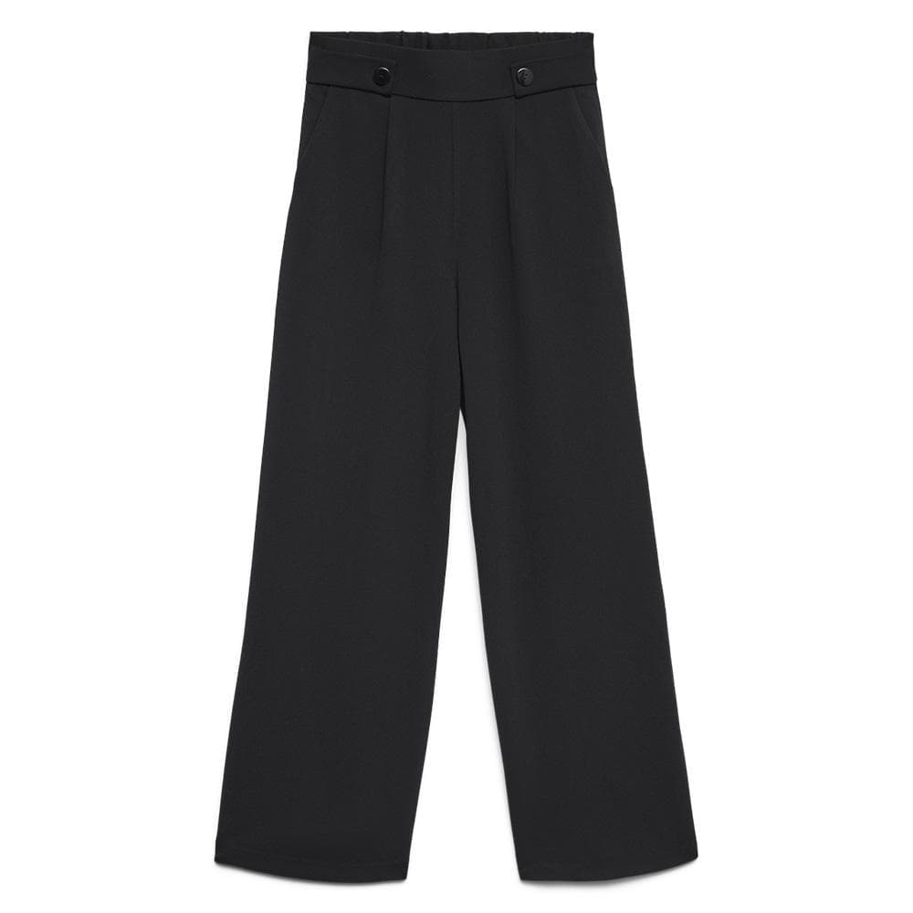 Pantalon Noir Femme Vero Moda May Button 1