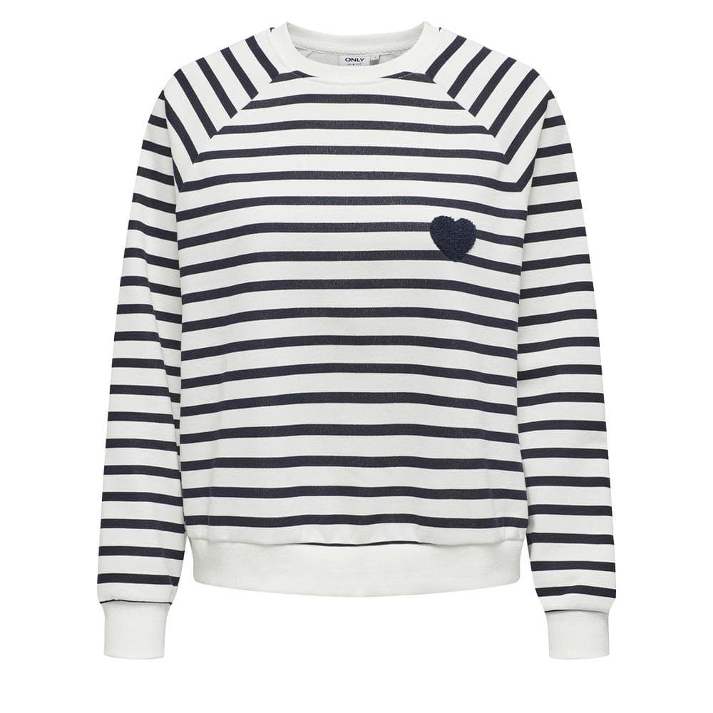 Sweat Blanc/Marine Femme Only Judy 1
